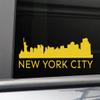 Nashville Decals New York City Vinyl Decal Laptop Car Truck Bumper Window Sticker, 8" x 2.75", Yellow view 1
