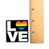 250 Square Love Gay Pride Rainbow Stickers on a Roll - Square Love view 2