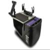 AutoExec AUE08175 Efficiency GripMaster Car Desk Grey Finish with Built-in 200 Watt Power Inverter, Printer Stand and Tablet Mount view 1