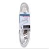 SF Cable 12Ft 16 AWG Grounded 3-Outlet Flat Angle Extension Power Cord, 13A, 125V, White - Compitable for Small Home/Office appliances view 2