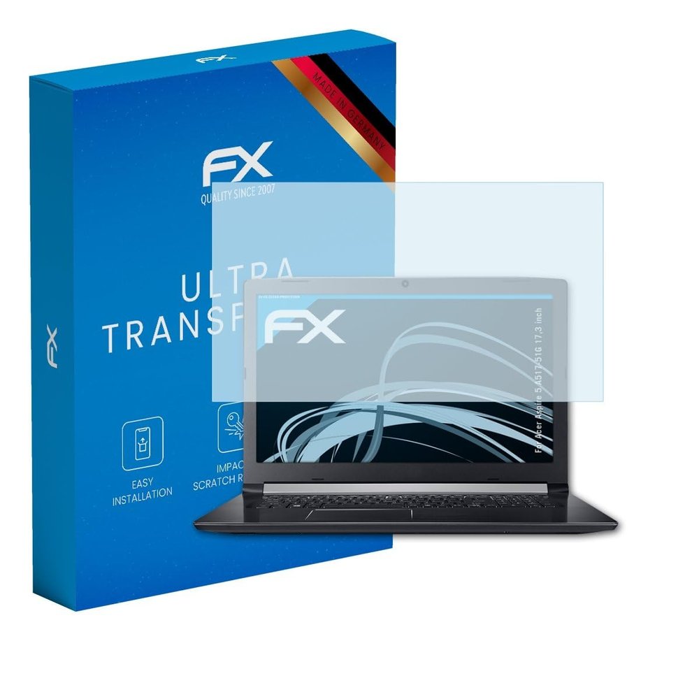 atFoliX Screen Protection Film compatible with Acer Aspire 5 A517-51G 17,3 inch Screen Protector, ultra-clear FX Protective Film (2X)