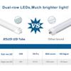 JESLED T8 T10 T12 8FT LED Tube Light Bulbs, 50W 6000LM, 5000K Daylight White, Single Pin Fa8 LED Replacement for Fluorescent Fixture, Frosted, Ballast Bypass, Warehouse Workshop Garage Lights 12-Pack view 3