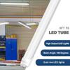 JESLED T8 T10 T12 8FT LED Tube Light Bulbs, 50W 6000LM, 5000K Daylight White, Single Pin Fa8 LED Replacement for Fluorescent Fixture, Frosted, Ballast Bypass, Warehouse Workshop Garage Lights 12-Pack view 4