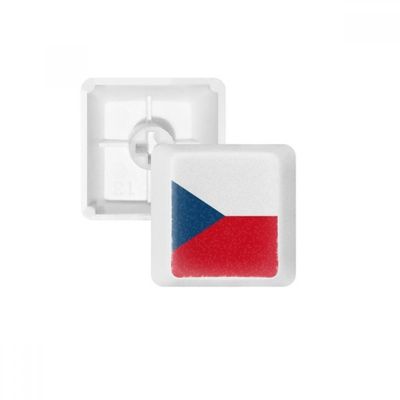 Czech Republic National Flag Europe Country PBT Keycaps for Mechanical Keyboard White OEM No Marking Print
