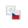 Czech Republic National Flag Europe Country PBT Keycaps for Mechanical Keyboard White OEM No Marking Print view 1