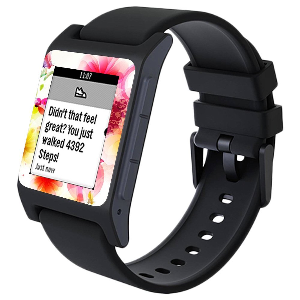 MightySkins Skin Compatible with Pebble 2 SE Smart Watch - Pollinate | Protective, Durable, and Unique Vinyl Decal wrap Cover | Easy to Apply, Remove, and Change Styles | Made in The USA