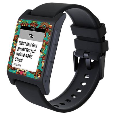 MightySkins Skin Compatible with Pebble 2 SE Smart Watch - Crazy Tikis | Protective, Durable, and Unique Vinyl Decal wrap Cover | Easy to Apply, Remove, and Change Styles | Made in The USA