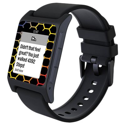MightySkins Skin Compatible with Pebble 2 SE Smart Watch - Primary Honeycomb | Protective, Durable, and Unique Vinyl Decal wrap Cover | Easy to Apply, Remove, and Change Styles | Made in The USA