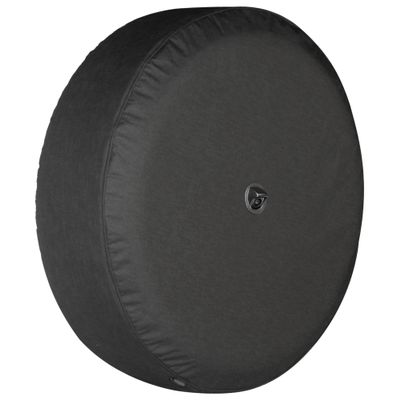 Boomerang - 32" Soft JL Tire Cover for Jeep Wrangler JL (with Back-up Camera) - Sport & Sahara (2018-2024) - Black Denim Vinyl - Integrated Camera Hood