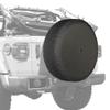 Boomerang - 32" Soft JL Tire Cover for Jeep Wrangler JL (with Back-up Camera) - Sport & Sahara (2018-2024) - Black Denim Vinyl - Integrated Camera Hood view 2