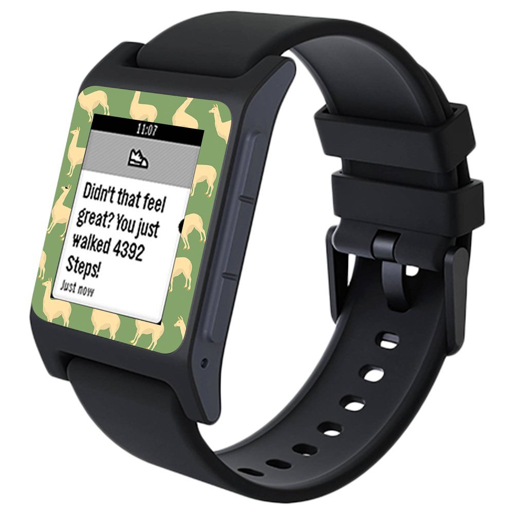 MightySkins Skin Compatible with Pebble 2 SE Smart Watch - Llama | Protective, Durable, and Unique Vinyl Decal wrap Cover | Easy to Apply, Remove, and Change Styles | Made in The USA