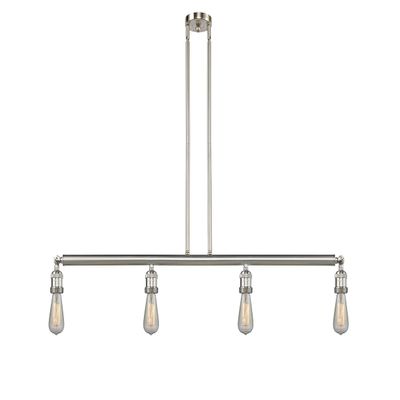 Innovations 214NH-SN-LED 4 Island Light Vintage Dimmable LED, Brushed Satin Nickel