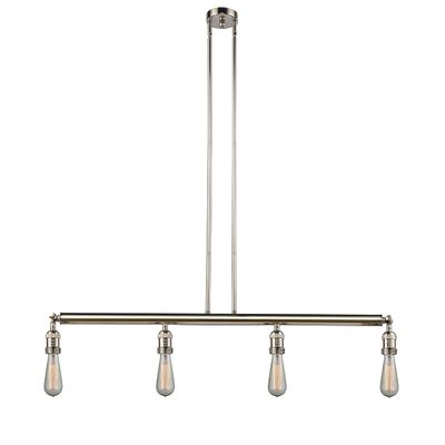 Innovations 214NH-PN-LED 4 Island Light Vintage Dimmable LED, Polished Nickel
