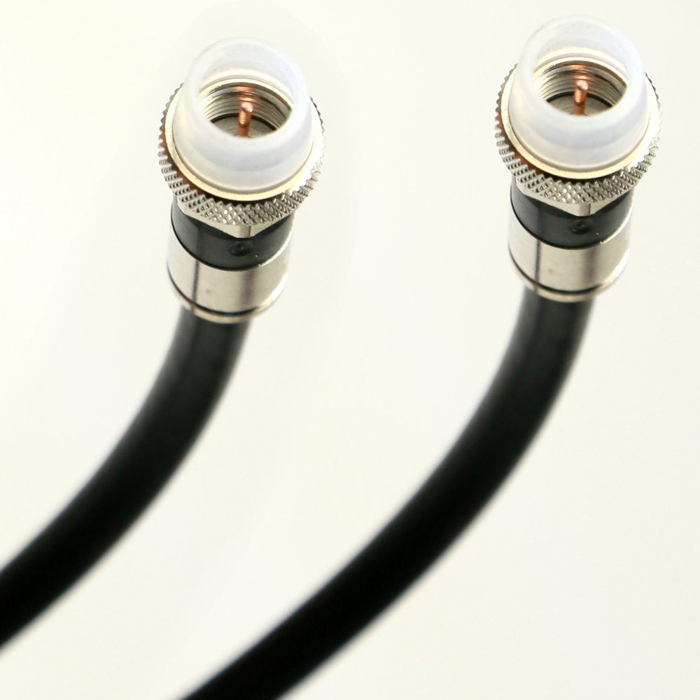 105ft DIRECT BURIAL UNDERGROUND RG6 COAXIAL CABLE 18AWG 75 Ohm GEL BRAIDED ANTI MOISTURE & CONDENSATION WEATHER SEAL WEATHER BOOT UL ETL CUT TO ORDER ASSEMBLED IN USA by PHAT SATELLITE INTL
