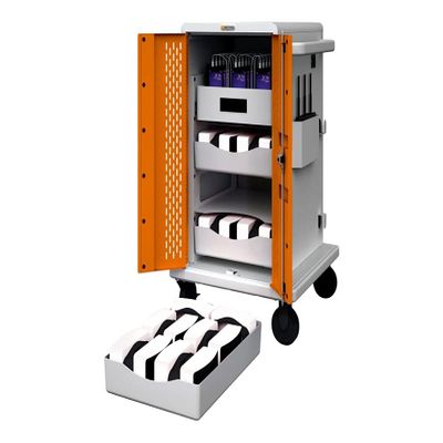 4 Shelves - Top Shelf Holds Teacher Tablet and Up to 30 Tablet Phones. 3 Remov