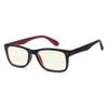 Eyekepper Computer Reading Glasses,Blue Light Filter Computer Readers (Black Red,+1.25) view 1