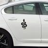 ANGDEST Snake Silhouette (Black) (Set of 2) Premium Waterproof Vinyl Decal Stickers for Laptop Phone Accessory Helmet Car Window Bumper Mug Tuber Cup Door Wall Decoration view 2