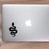 ANGDEST Snake Silhouette (Black) (Set of 2) Premium Waterproof Vinyl Decal Stickers for Laptop Phone Accessory Helmet Car Window Bumper Mug Tuber Cup Door Wall Decoration view 3