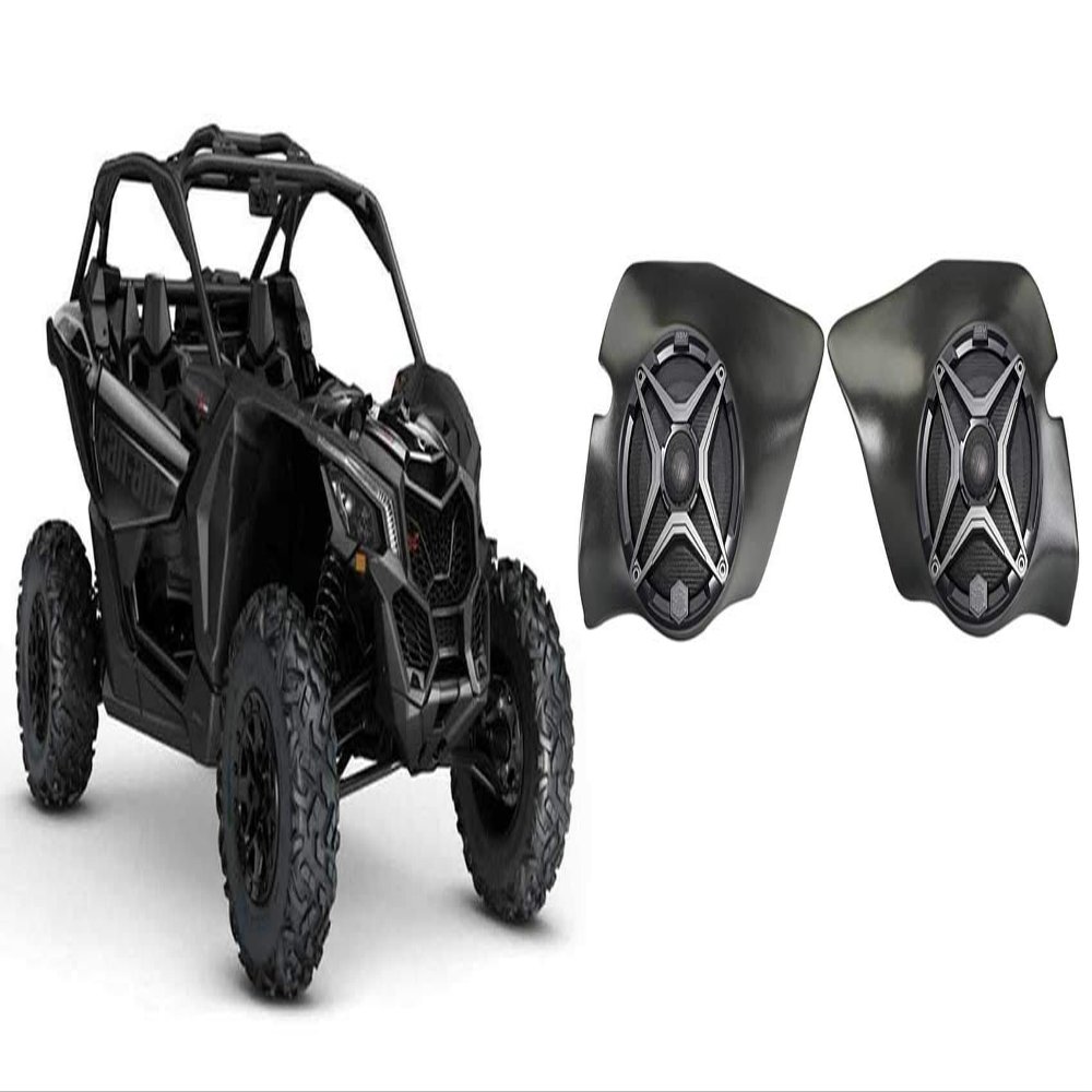 6.5" SSV Speakers for Can-Am Maverick X3 All-Years+Front Kick Panel Pods