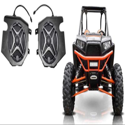 6.5" SSV Speakers+Front Kick Panel Pods for 2014-18 Polaris RZR 1000/900S/Turbo