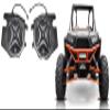 6.5" SSV Speakers+Front Kick Panel Pods for 2014-18 Polaris RZR 1000/900S/Turbo view 1