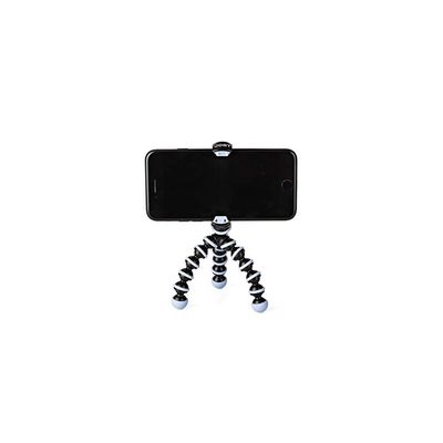 Joby GorillaPod Mobile Mini, Flexible Mini Tripod for Smartphones, Compatible with iPhones, Android and Windows Smartphones, for Content Creation, Vlogging, Live Streaming, TIK Tok - Black and Blue