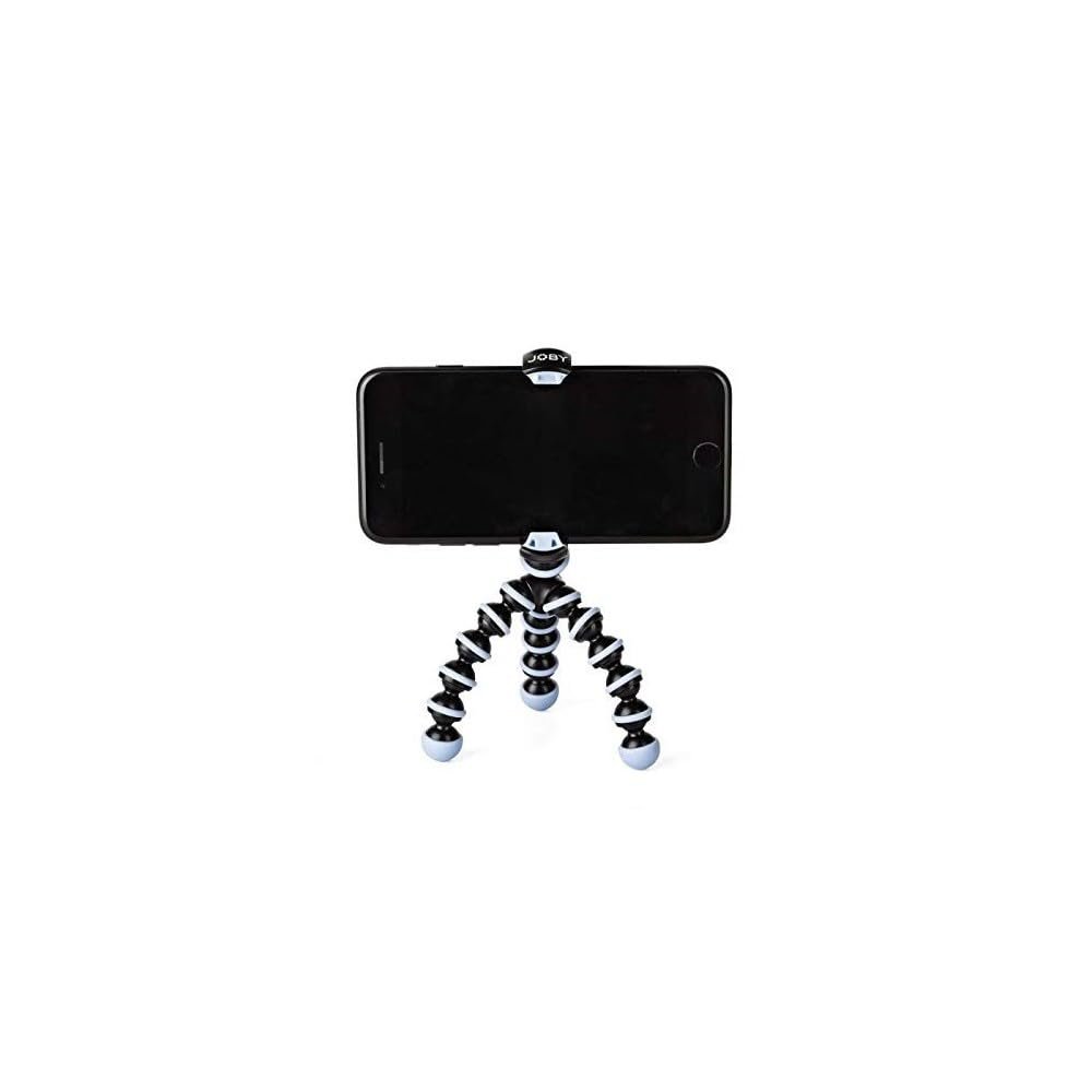 Joby GorillaPod Mobile Mini, Flexible Mini Tripod for Smartphones, Compatible with iPhones, Android and Windows Smartphones, for Content Creation, Vlogging, Live Streaming, TIK Tok - Black and Blue