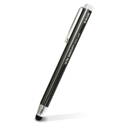 ELECOM Stylus Pen Ultra High Sensitivity Type Standard [for iPhone, iPad, Android] [Black] PWTPC01BK (Japan Import)