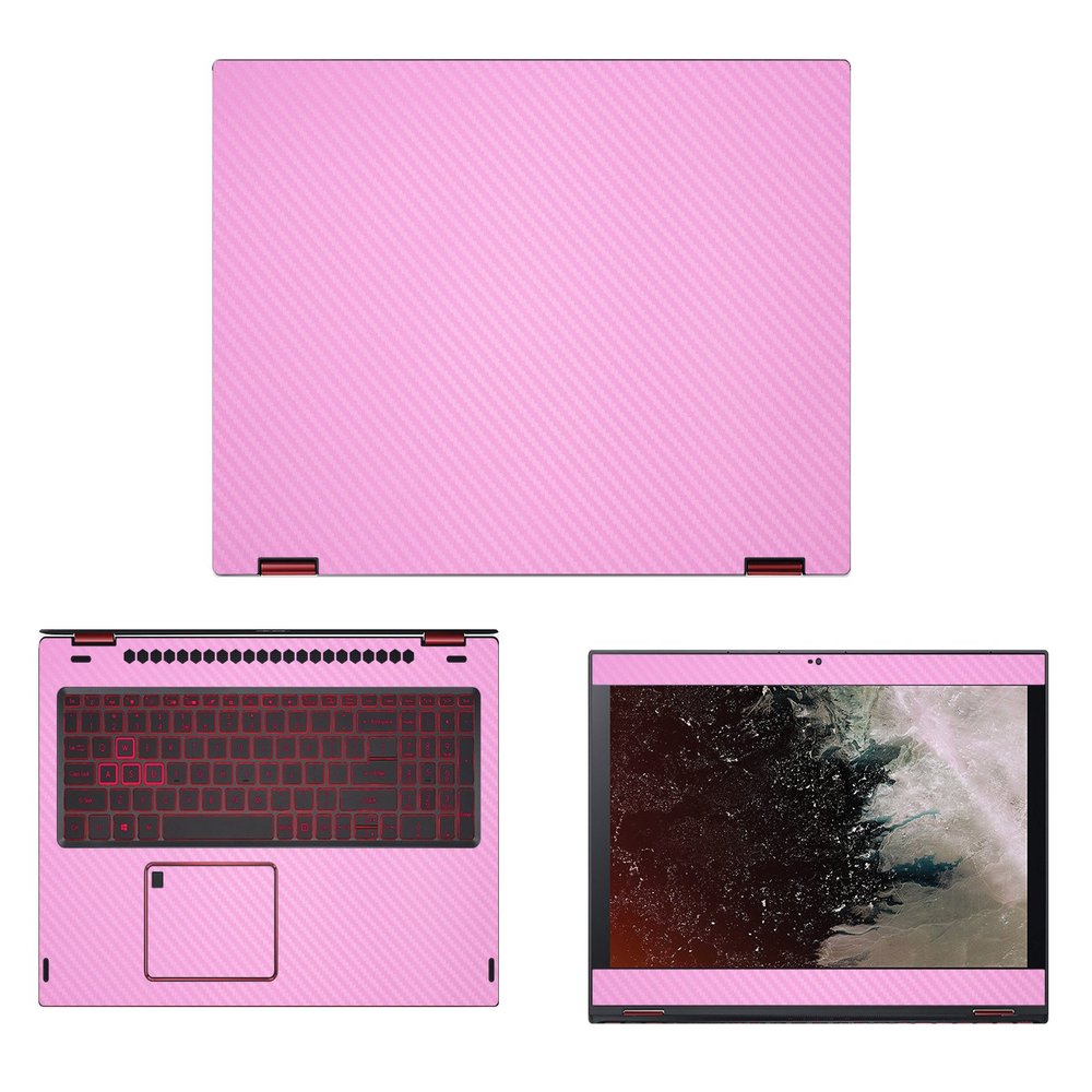 Decalrus - Protective Decal for Acer Spin 5 Convertible SP515-51 (15.6" Screen) Laptop Pink Carbon Fiber Skin case Cover wrap CFNitro5_Spin_NP515-51Pink
