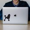 ANGDEST Poodle Silhouette (Black) (Set of 2) Premium Waterproof Vinyl Decal Stickers for Laptop Phone Accessory Helmet Car Window Bumper Mug Tuber Cup Door Wall Decoration view 3