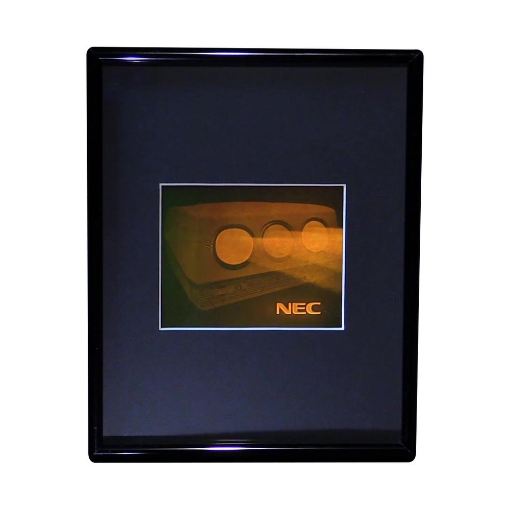 3D NEC Commercial Projector Hologram Picture (FRAMED), Collectible Photopolymer Type Film