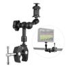 Andoer 7inch Friction Arm Super Clamp Mount Adjustable Articulating Arm Plier Clip for Field Monitor LED Light Flash Microphone view 1
