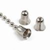 Silver Bell Connectors, Nickel Plated Brass, Ball Chain Ends, 20-Pack view 1