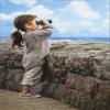 Avanti Girl with Binoculars Retirement Card view 1