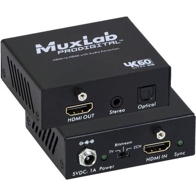 Muxlab 4K UHD HDMI to HDMI Extender with Audio Extraction