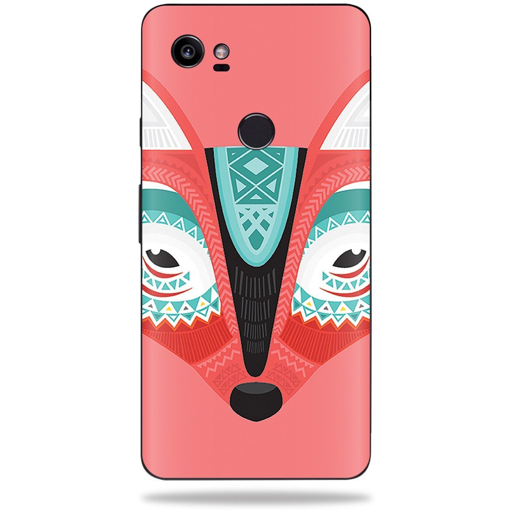 MightySkins Skin Compatible with Google Pixel 2 XL (5.5") - Aztec Fox | Protective, Durable, and Unique Vinyl Decal wrap Cover | Easy to Apply, Remove, and Change Styles | Made in The USA