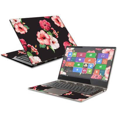 MightySkins Skin Compatible with Lenovo Yoga 920-13IKB - Hibiscus | Protective, Durable, and Unique Vinyl Decal wrap Cover | Easy to Apply, Remove, and Change Styles | Made in The USA