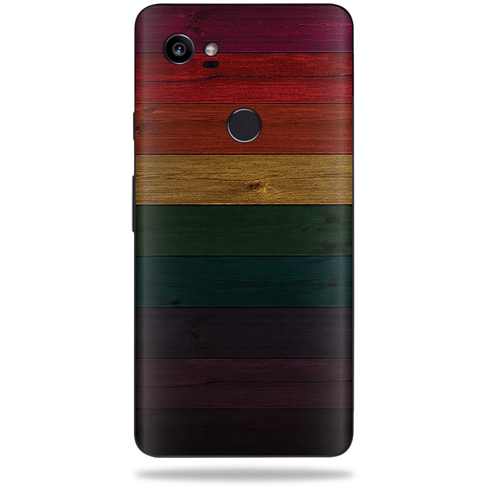 MightySkins Skin Compatible with Google Pixel 2 XL (5.5") - Wood Style | Protective, Durable, and Unique Vinyl Decal wrap Cover | Easy to Apply, Remove, and Change Styles | Made in The USA