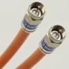 150ft DIRECT BURIAL UNDERGROUND RG6 COAXIAL CABLE 18AWG GEL COATED BRAID WEATHER SEAL BRASS CONNECTORS BARREL AND 10 NAIL CLIPS INCLUDED UL ETL CUT TO ORDER AND ASSEMBLED IN USA by PHAT SATELLITE INTL view 4