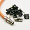 10ft TRI-SHIELD 14AWG 75 Ohm DIRECT BURIAL UNDERGROUND RG-11 COAXIAL CABLE WEATHER SEAL BRASS FITTINGS BARREL AND 10 NAIL CLIPS INCLUDED UL ETL CUSTOM CUT AND ASSEMBLED IN USA by PHAT SATELLITE INTL view 1