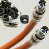 10ft TRI-SHIELD 14AWG 75 Ohm DIRECT BURIAL UNDERGROUND RG-11 COAXIAL CABLE WEATHER SEAL BRASS FITTINGS BARREL AND 10 NAIL CLIPS INCLUDED UL ETL CUSTOM CUT AND ASSEMBLED IN USA by PHAT SATELLITE INTL view 2