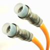 105ft TRI-SHIELD 14AWG 75 Ohm DIRECT BURIAL RG-11 UNDERGROUND COAXIAL CABLE WEATHER BOOT FITTINGS BARREL AND 10 NAIL CLIPS INCLUDED UL ETL CUT TO ORDER AND ASSEMBLED IN USA by PHAT SATELLITE INTL view 4