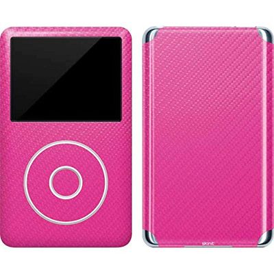 Skinit Decal MP3 Player Skin Compatible with iPod Classic (6th Gen) 80GB - Pink Carbon Fiber Specialty Texture Material Design