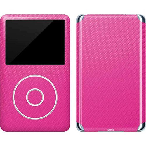 Skinit Decal MP3 Player Skin Compatible with iPod Classic (6th Gen) 80GB - Pink Carbon Fiber Specialty Texture Material Design