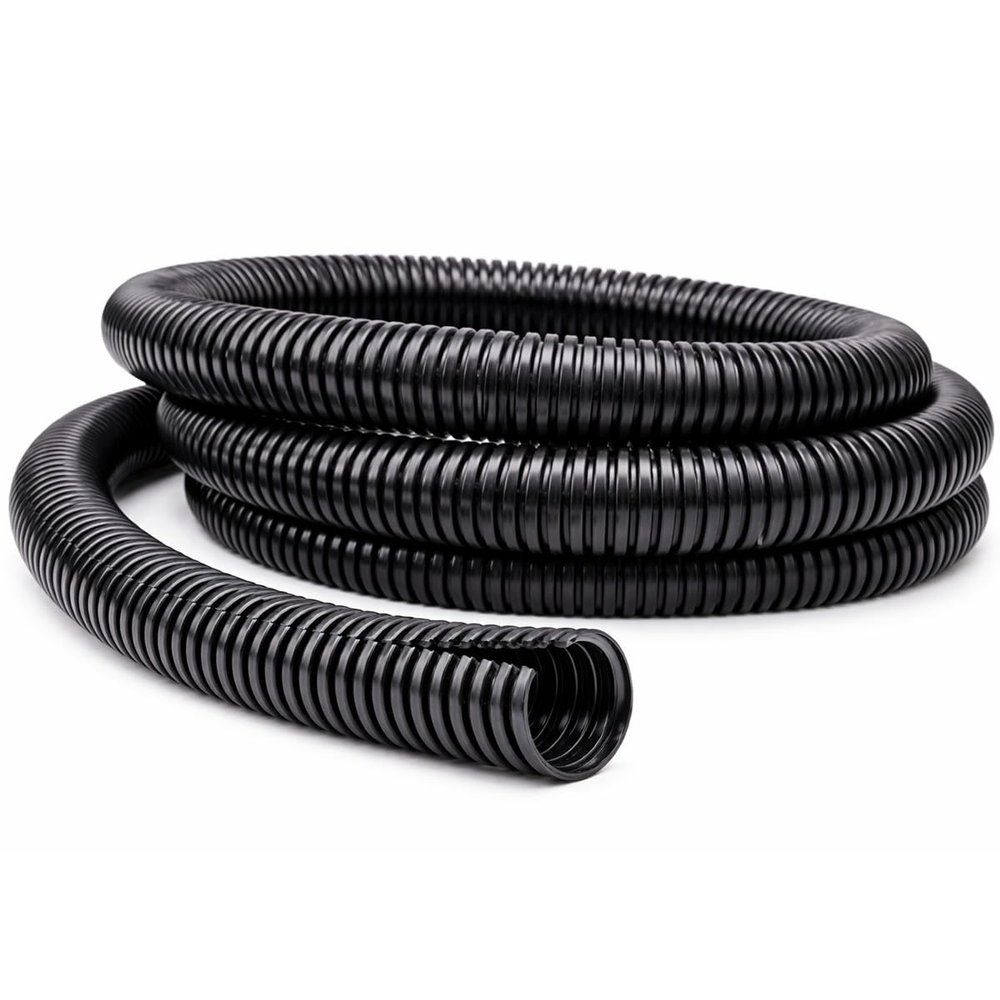 Kable Kontrol Split Wire Loom Tubing 5/8" Inch 250 Ft Long - Black Conduit Cover for Cords - Corrugated Tubing and Protector for Automotive - Durable Polyethylene