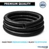 Kable Kontrol Split Wire Loom Tubing 5/8" Inch 250 Ft Long - Black Conduit Cover for Cords - Corrugated Tubing and Protector for Automotive - Durable Polyethylene view 4