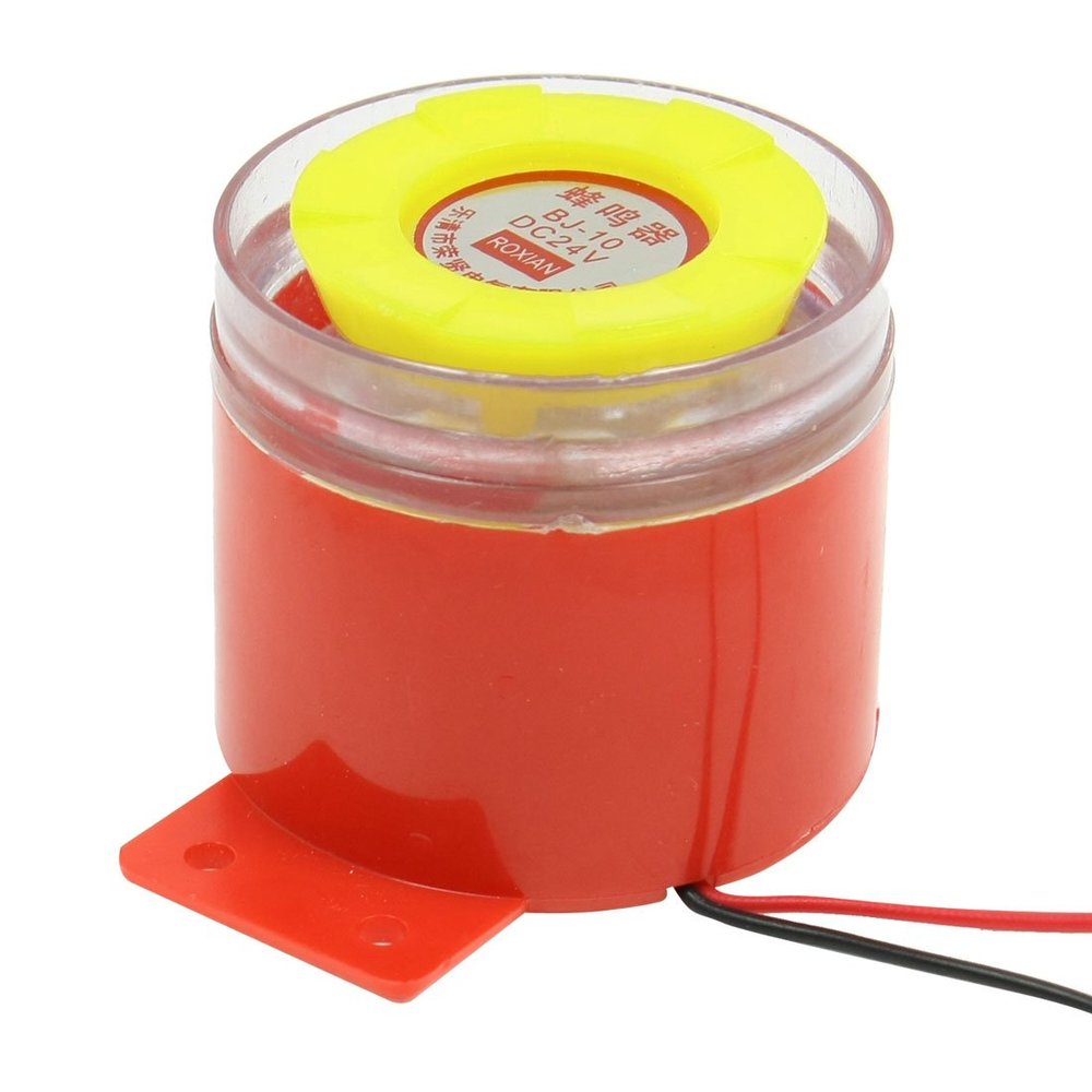 Aexit BJ-10 DC24V Security Sensors & Alarms 100dB 2 Wire Continuous Sound Electronic Horns & Sirens Buzzer
