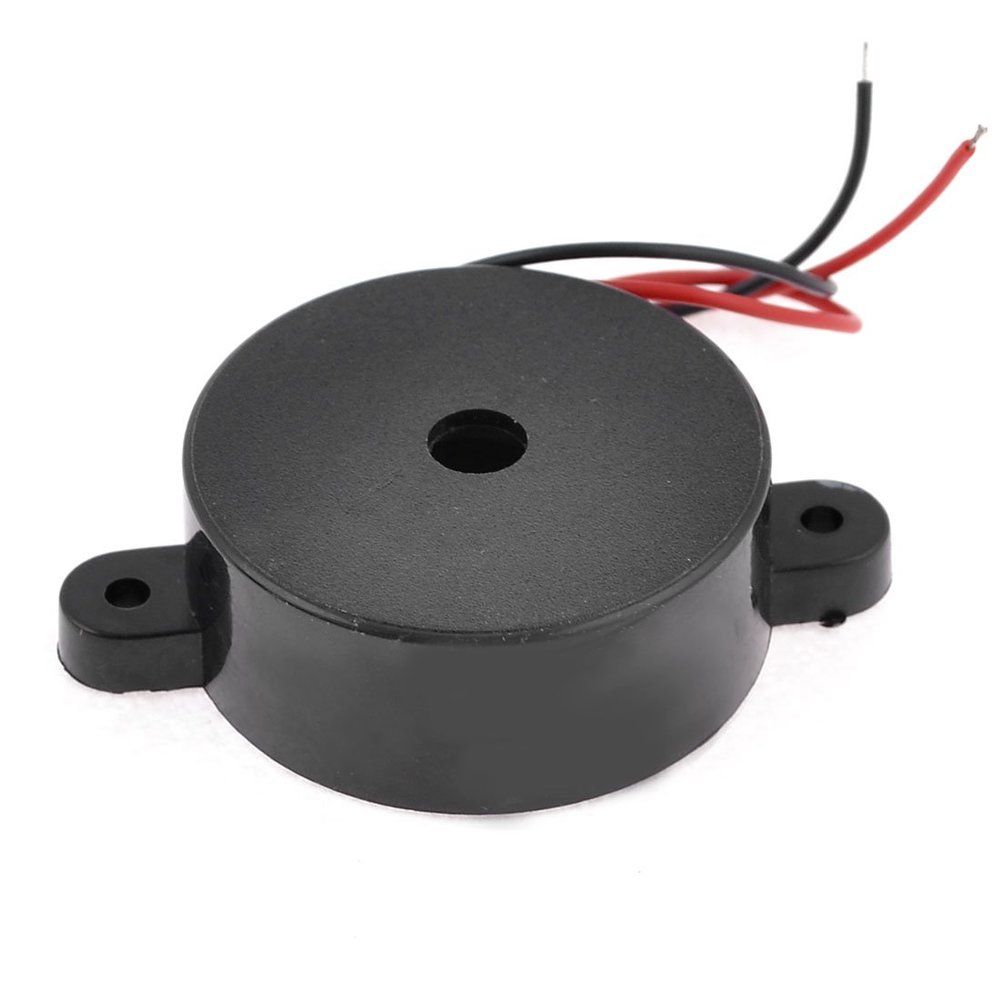 Aexit Black Housing Security Sensors & Alarms DC 3-24V 2 Wire Industrial Electronic Discontinuous Sound Horns & Sirens Buzzer 95dB