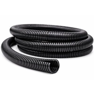 Kable Kontrol Split Wire Loom Tubing 1-1/4" Inch 10 Ft Long - Black Conduit Cover for Cords - Corrugated Tubing and Protector for Automotive Wires - Durable Polyethylene