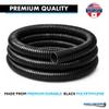 Kable Kontrol Split Wire Loom Tubing 1-1/4" Inch 10 Ft Long - Black Conduit Cover for Cords - Corrugated Tubing and Protector for Automotive Wires - Durable Polyethylene view 4
